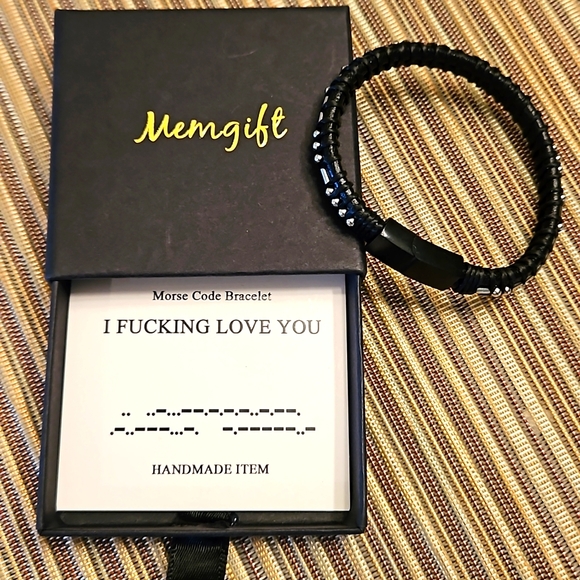 Morse code bracelet - Picture 1 of 7